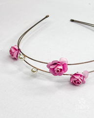 Pink and Pearl Headband