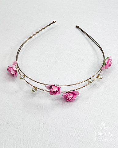 Pink and Pearl Headband