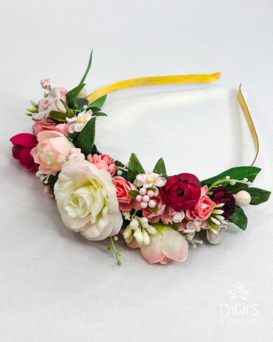 Pink Floral Headband
