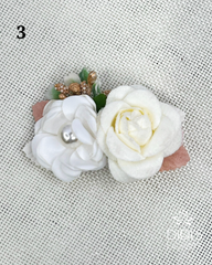 Hair Clips - White