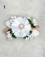 Hair Clips - White