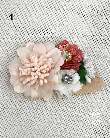 Hair Clips - White