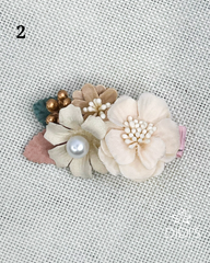 Hair Clips - White
