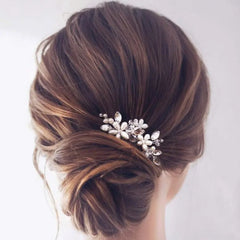 Pearl and Rhinestone Hair Pin (Set of 2)