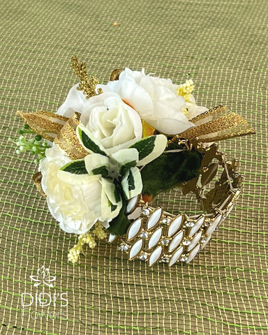 White Floral Wedding Corsage