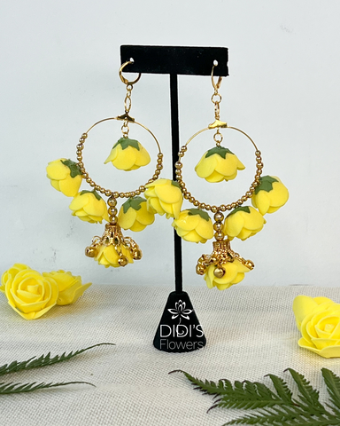 Handmade Yellow Flower Earrings for Women - Fashionable and Unique - Shop  now