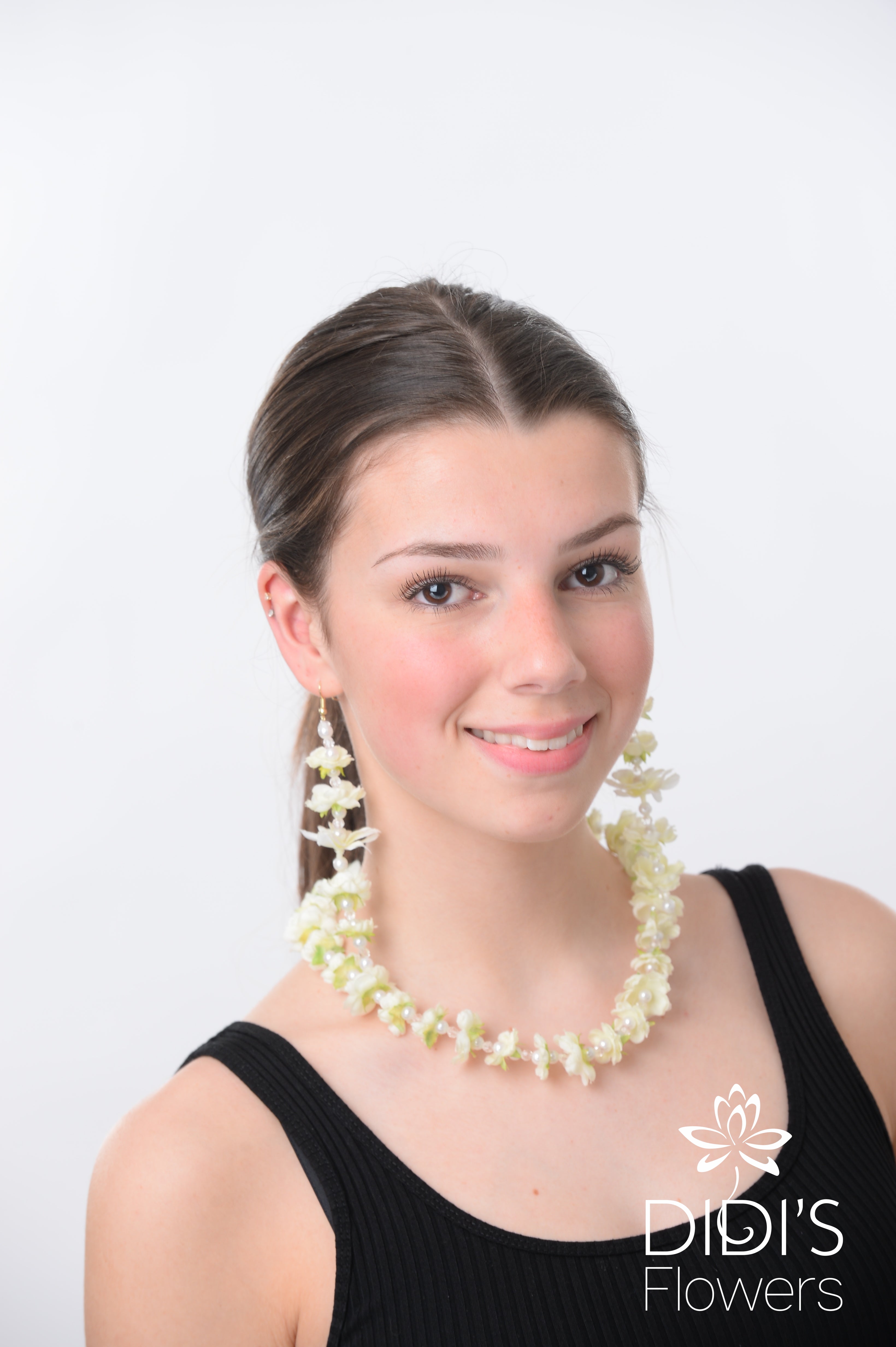 Small Necklace Set - White - Necklace