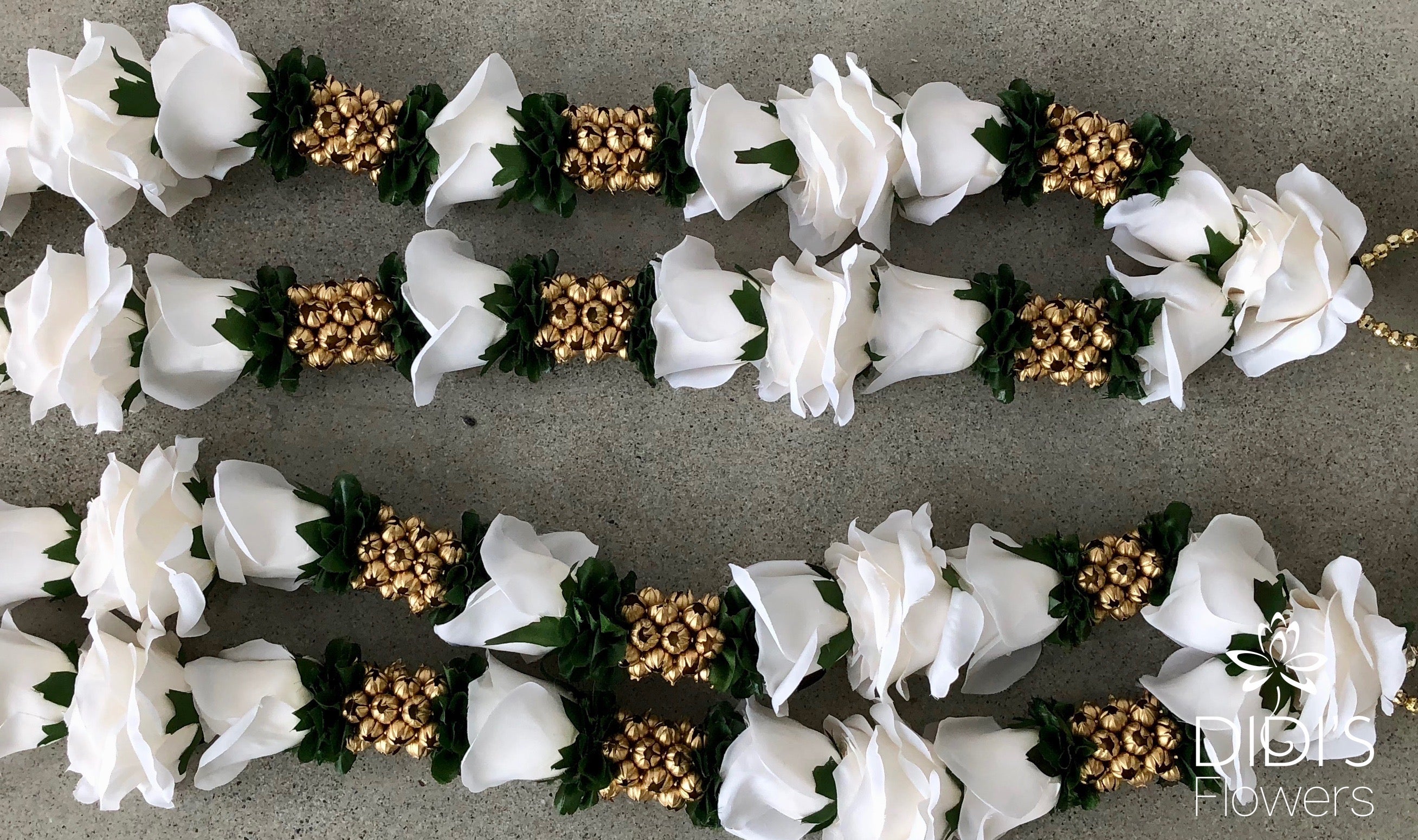Flower Garlands with Greenery