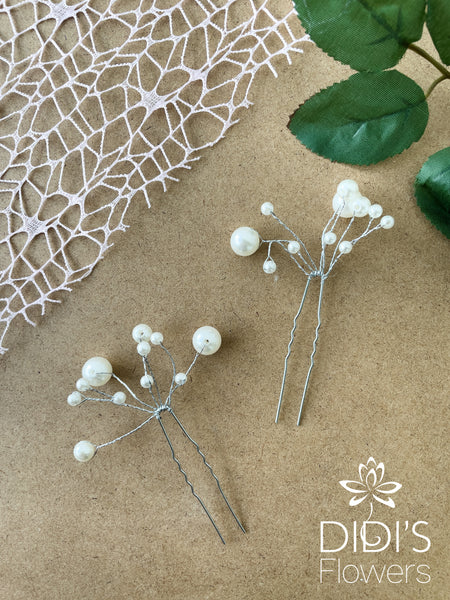 Pearl Hair Pins - Pearl Hair Vine