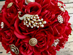 Scarlet Sparkle Bridal Bouquet