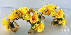 Floral Set - Tikka, Earrings & Hand Pieces