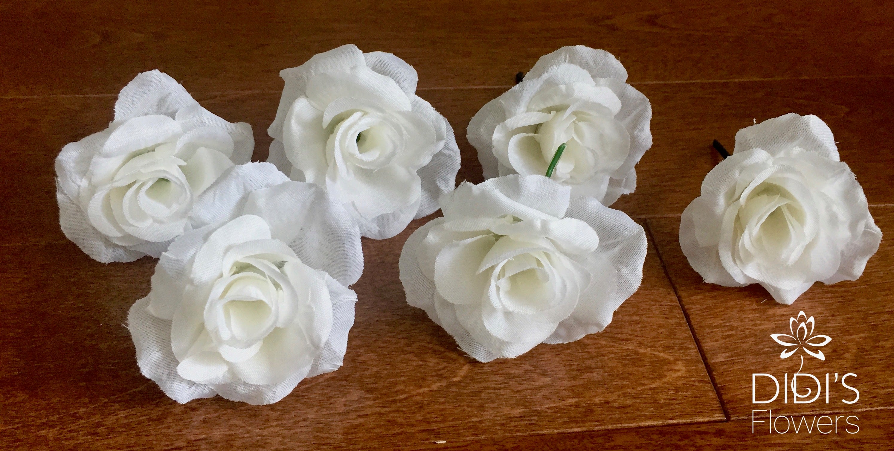 Hairpiece Roses - Individual Blooms (Box of 6)