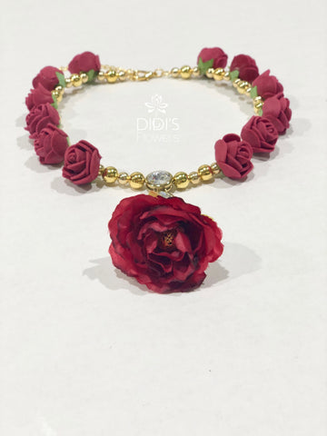 Floral Set - Burgundy & Gold