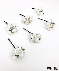 Hairpiece Rosettes - Individual Blooms (Box of 6)