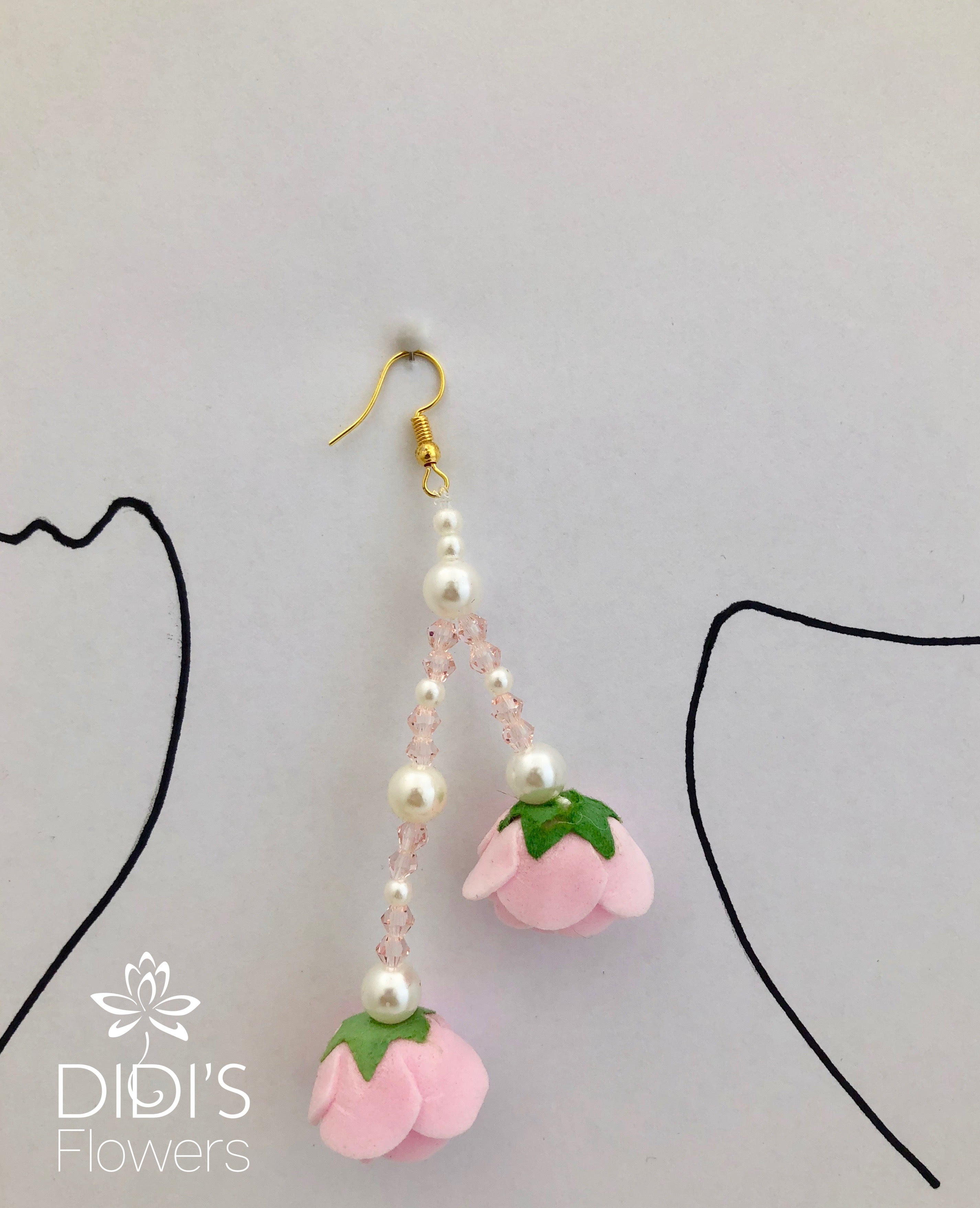 Dangling Pink Earrings
