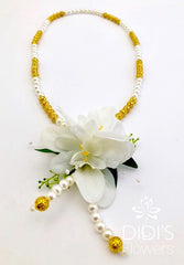 Floral Long Necklace Set