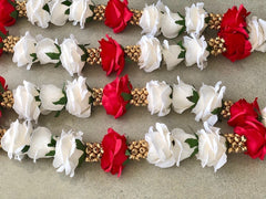 Rose Garlands with gold embellishment